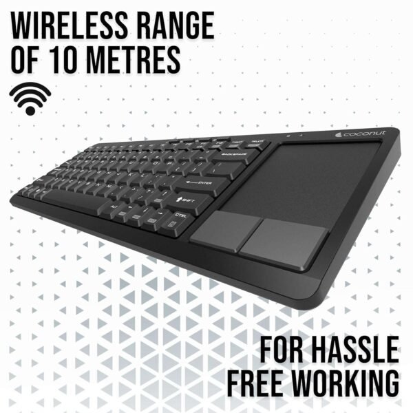 coconut WK18 Bravo Wireless Keyboard with Touchpad 1year