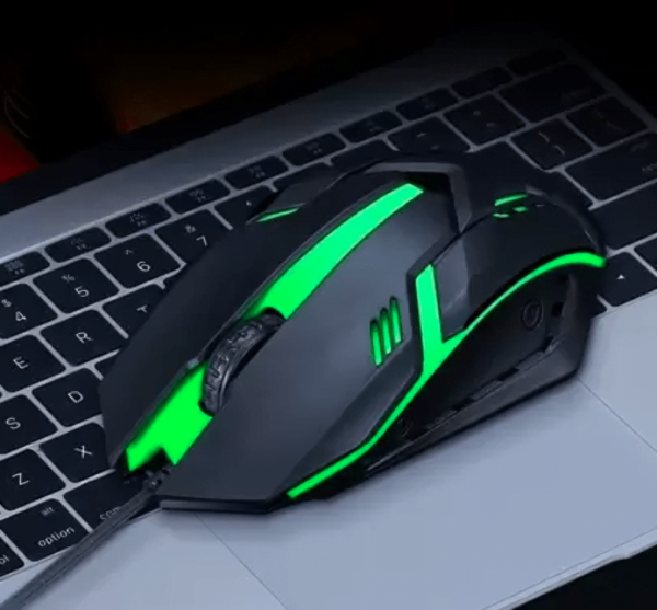 NP Tech usb gaming mouse with color changing LED, anti-slip scroll button, wired mouse Wired Optical Gaming Mouse  (Black) 1 Year